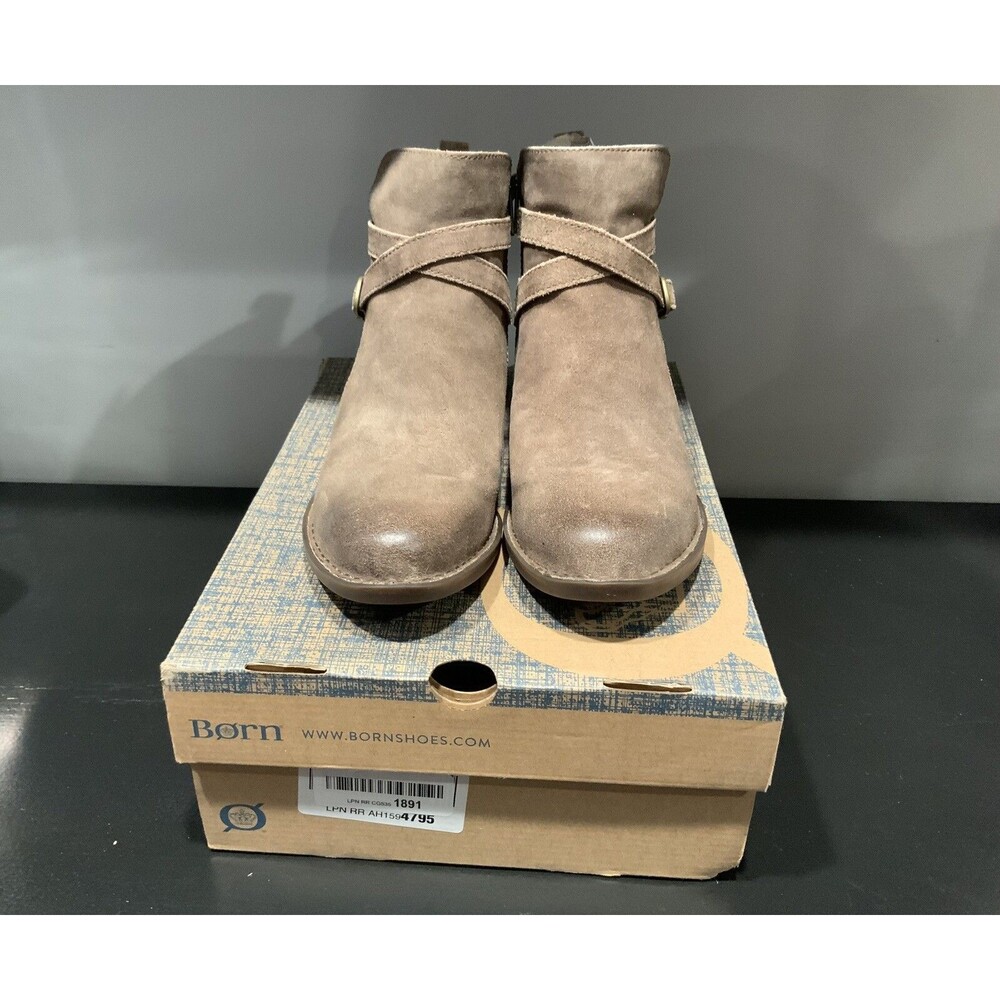 BORN FAYWOOD Women's Distressed Suede Side Zip Boot Size 8.5 M